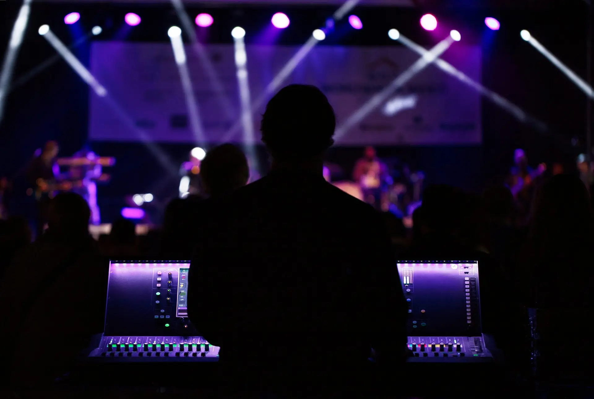 Live broadcast control room