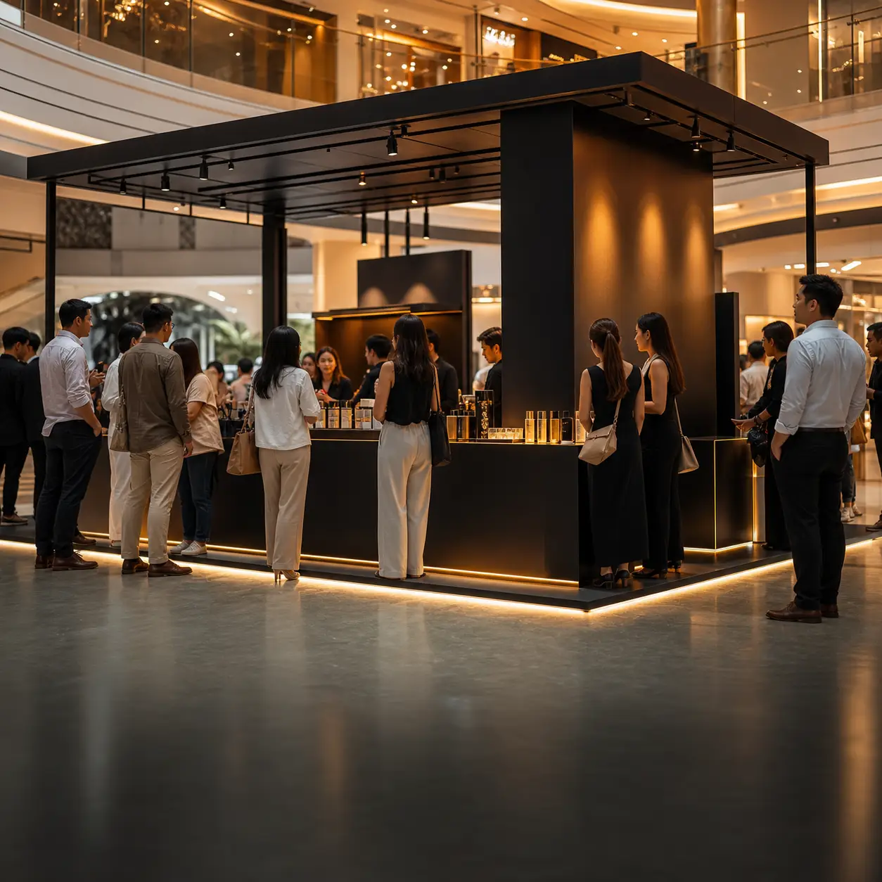 Pop-up brand activation in a shopping centre